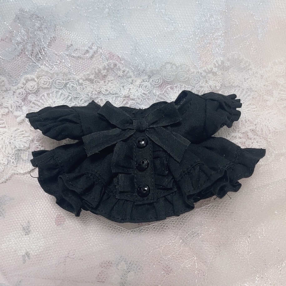 リボンシャツワンピース ブラック