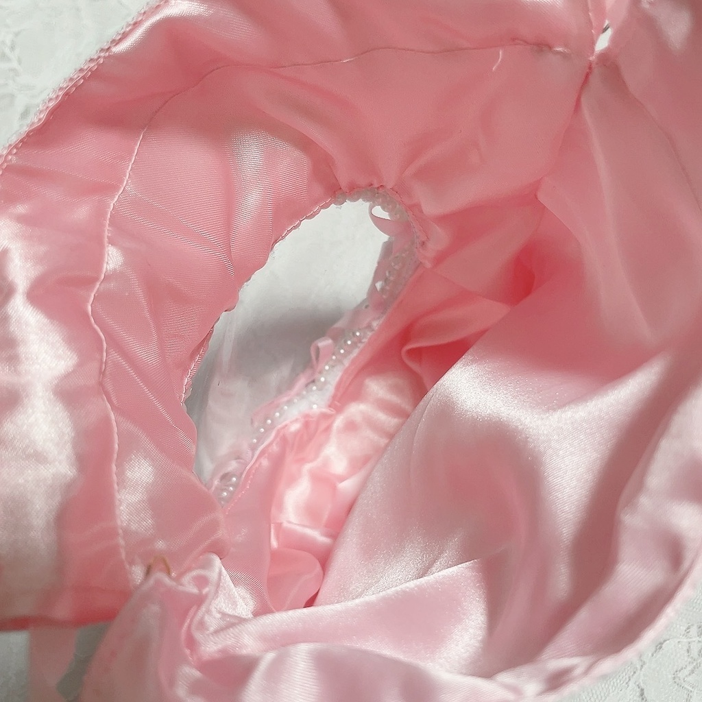 ぬいポーチ ハート窓