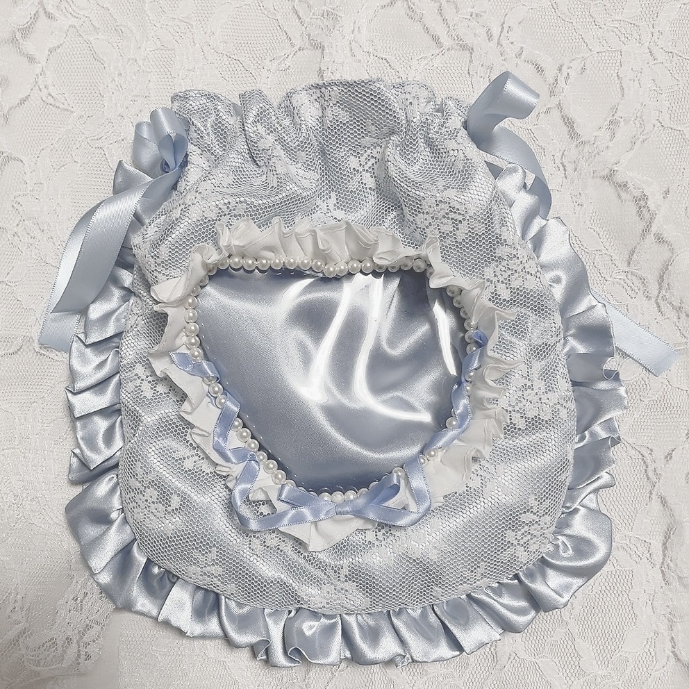 ぬいポーチ ハート窓