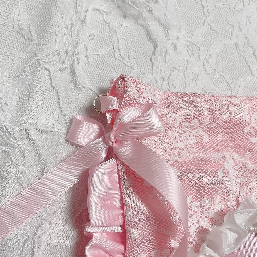 ぬいポーチ ハート窓