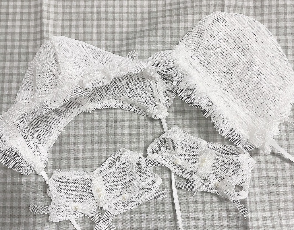 チュールのレイヤードセット