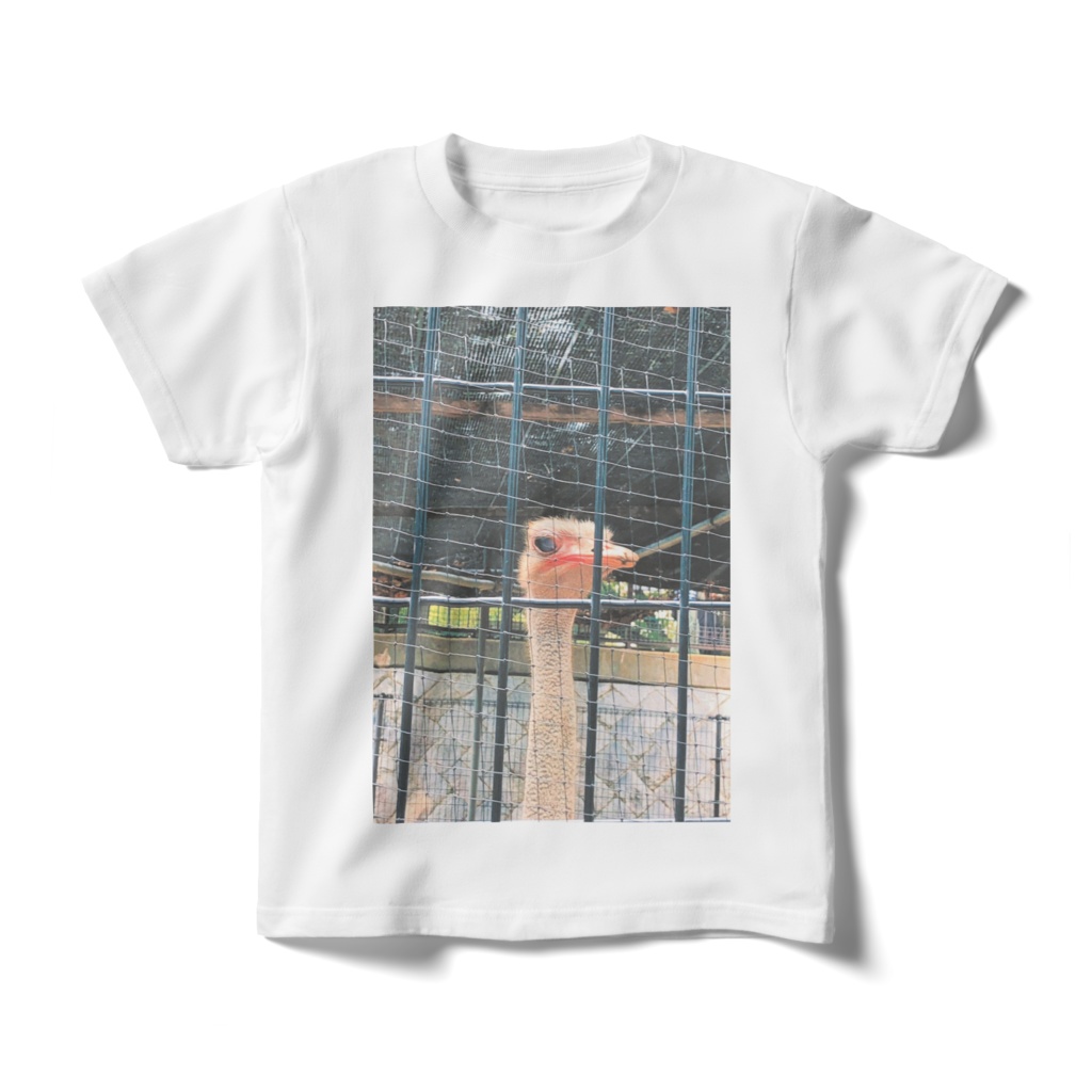 檻の中のダチョウキッズTシャツ（size130,140,160cm）