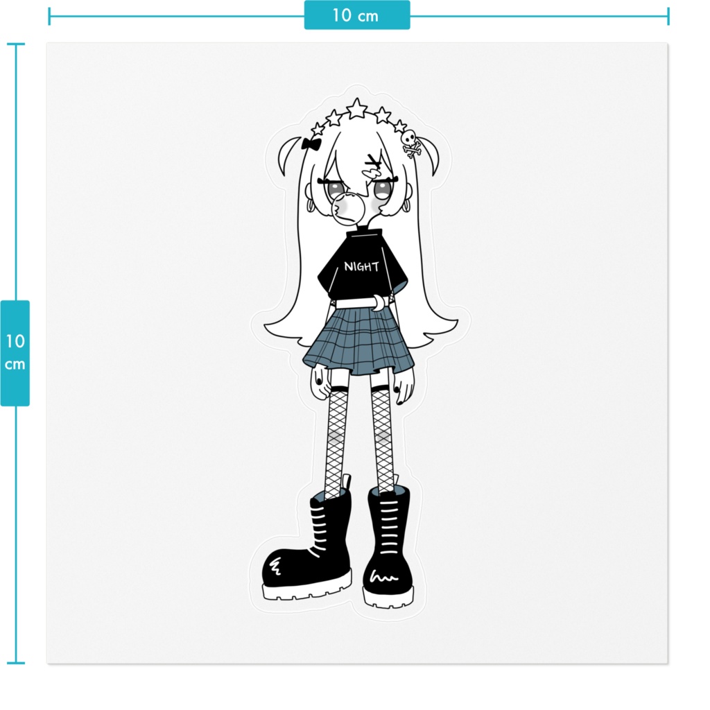 悪い子ステッカー - 夜
