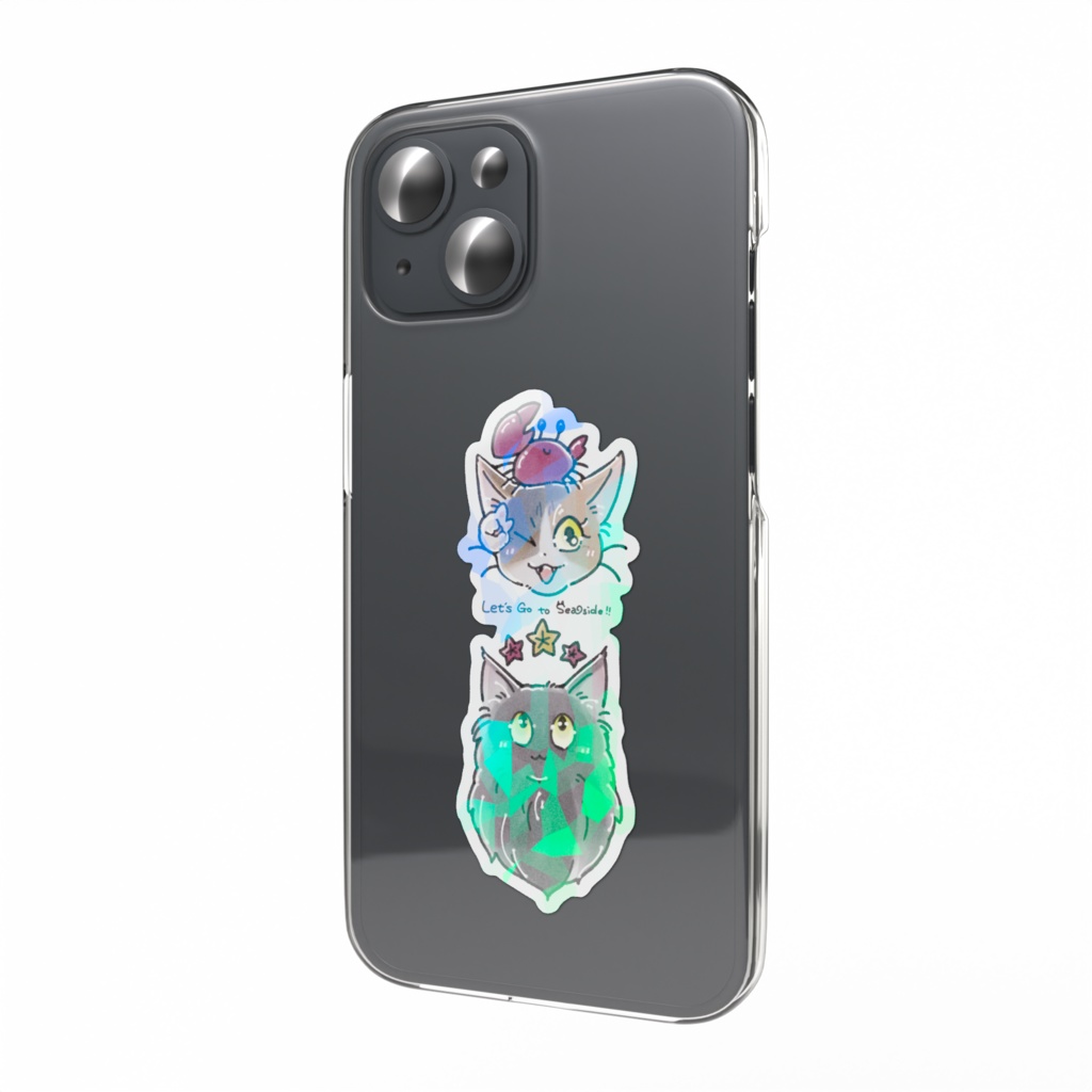 海に行こうよ!!ステッカー_かに