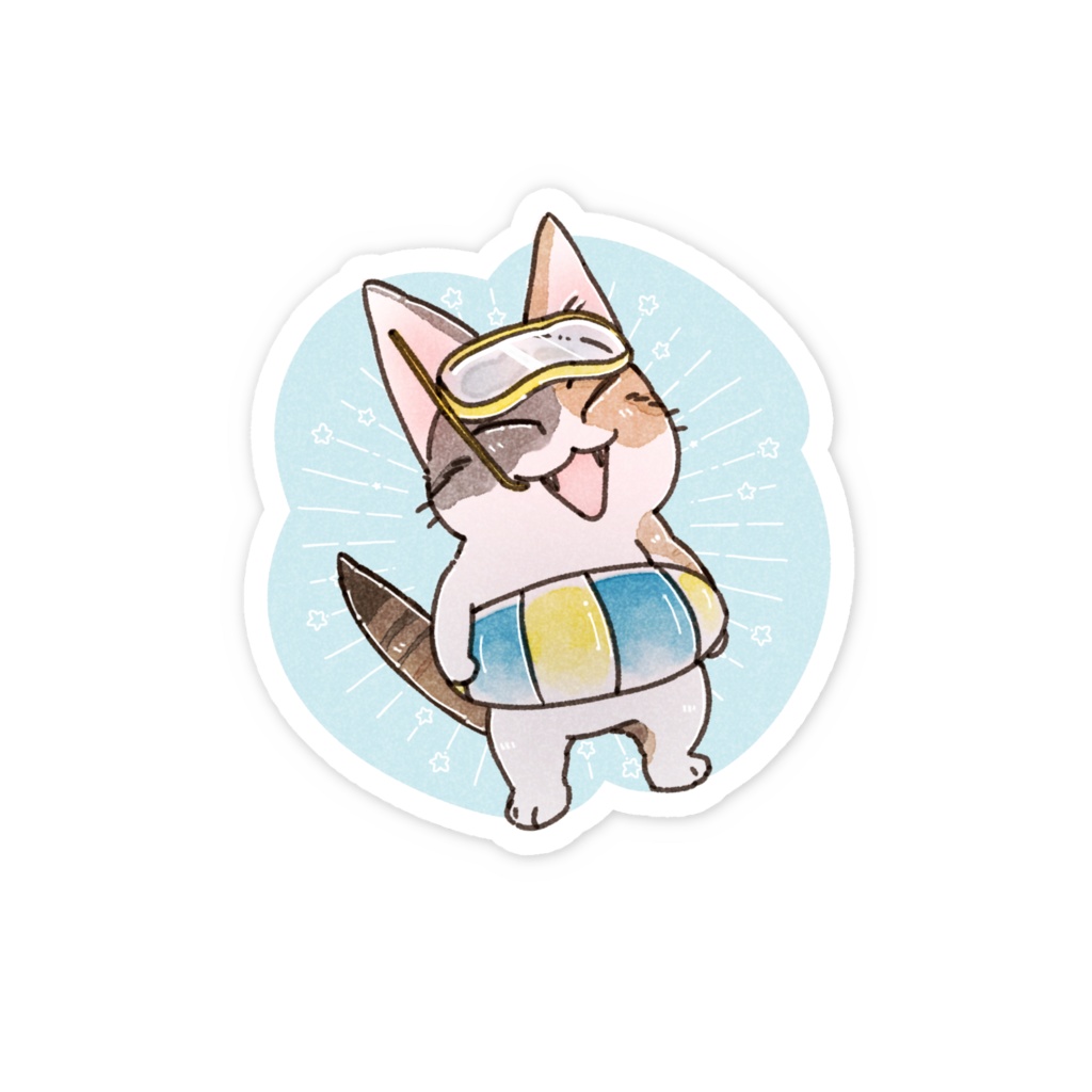 海に行こうよ!!ステッカー_ちびハナ