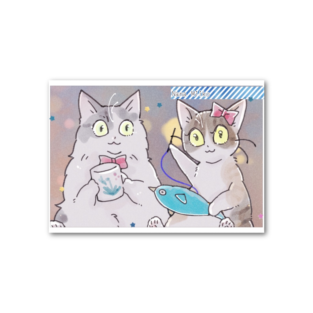 海に行こうよ!!フォトカード_ナナちゃん・みーこちゃん