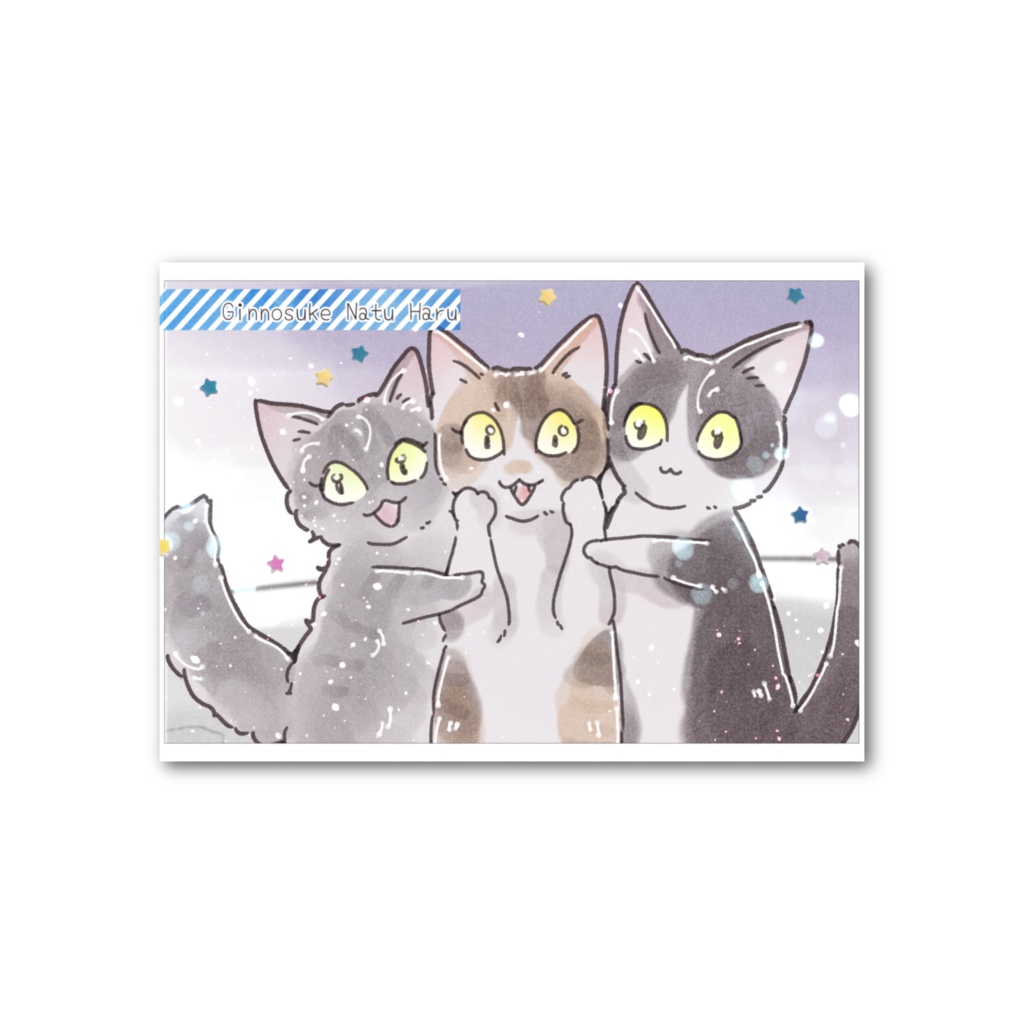 海に行こうよ!!おもいでカード_銀之助ちゃん・七月ちゃん・陽ちゃん