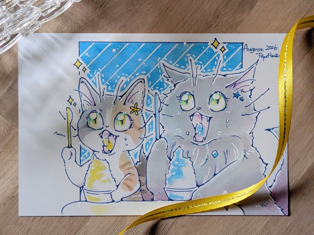 【訳あり】原画|しゃくしゃく ほぁー! かき氷【画像ご確認ください】