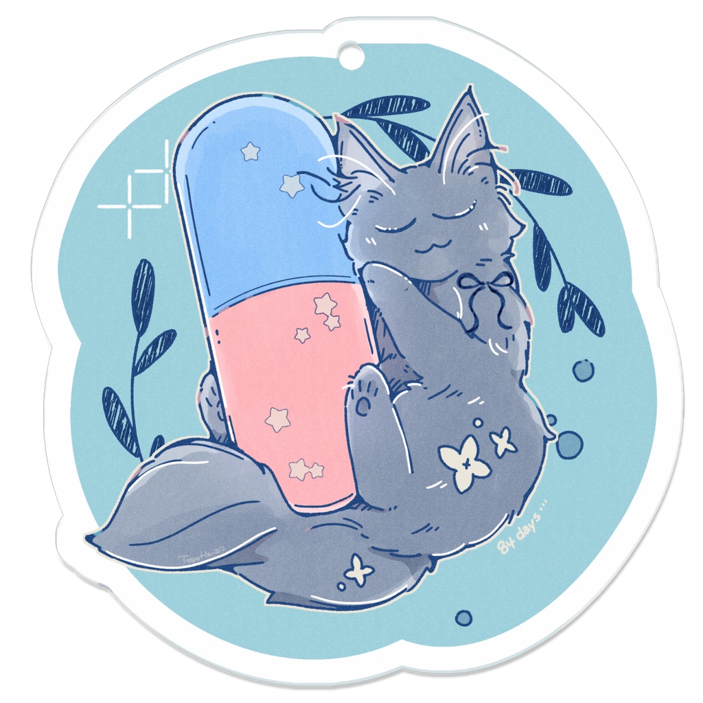 ✳︎ カプセルねこ ✳︎　アクリルキーホルダー