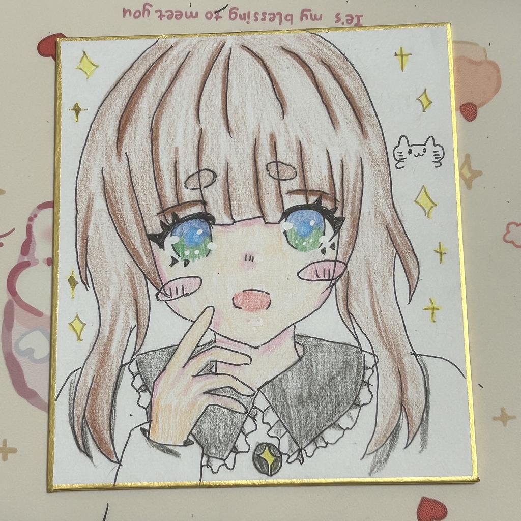 女の子　小色紙