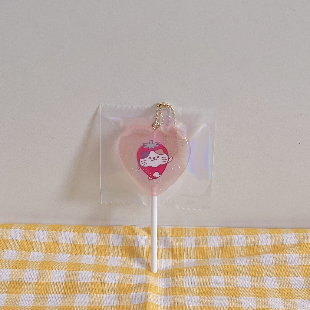 ホニャペロキャンディキーホルダー(いちご)