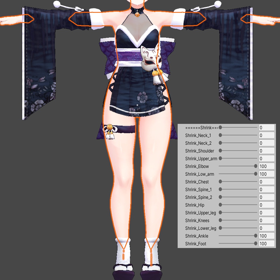 キツネ族 衣装 For Kikyo