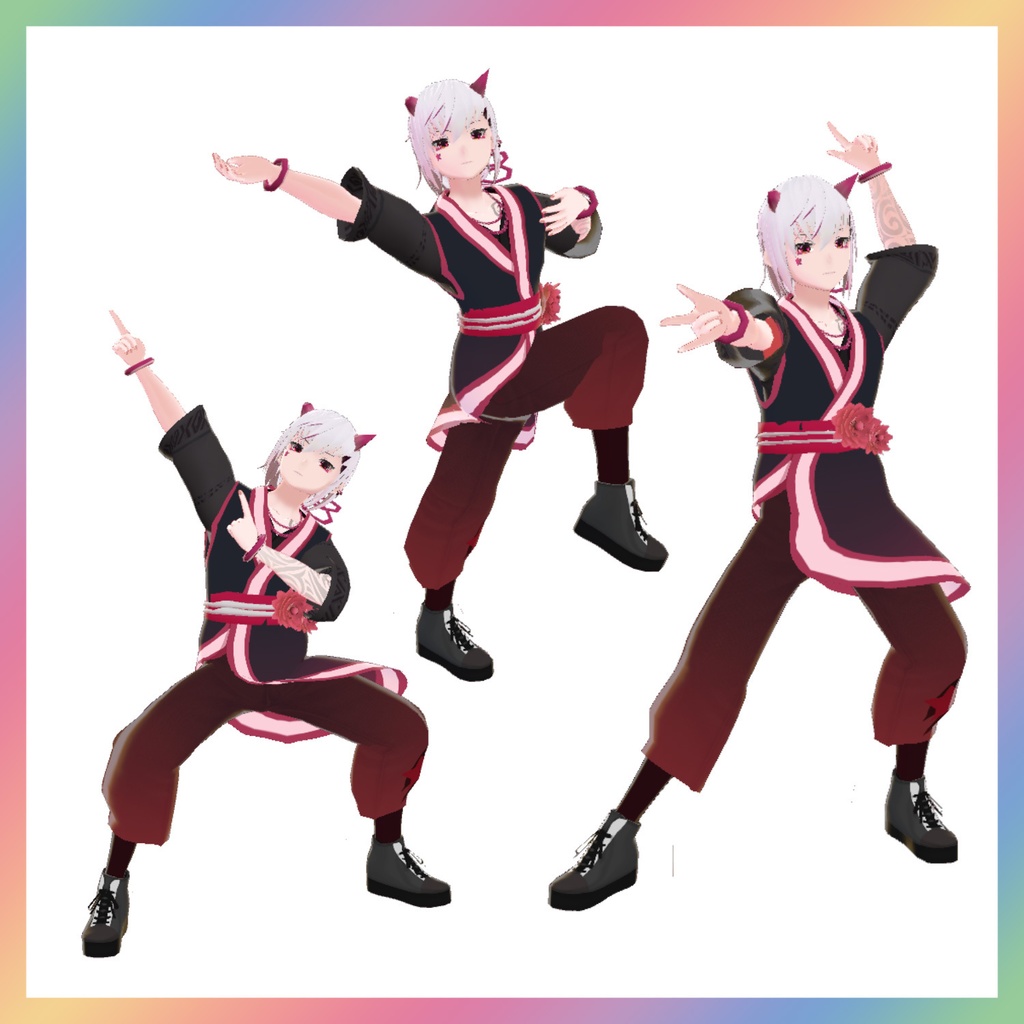 【Vピクポーズ集】オタク風ポーズ