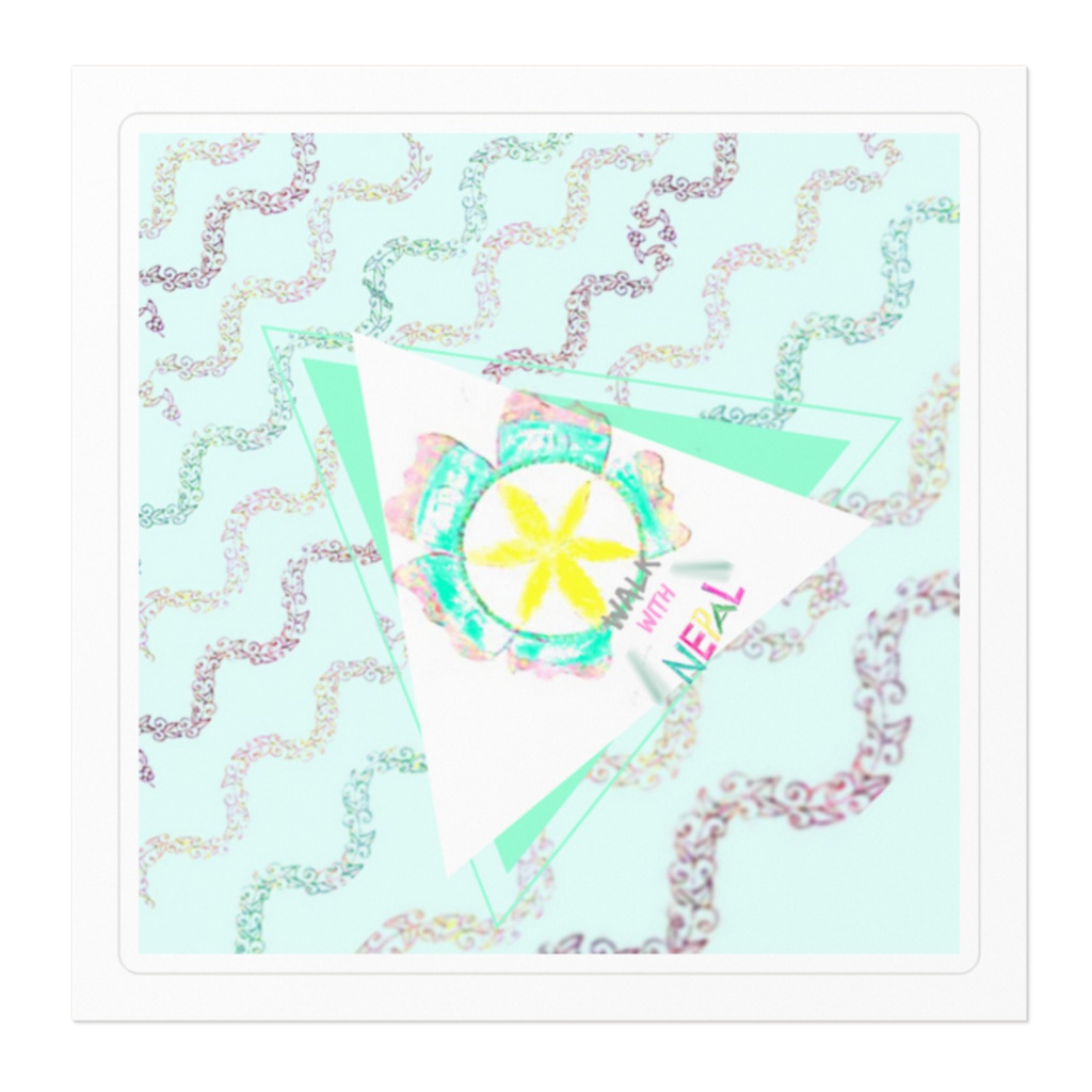 Walk with Nepal 応援ステッカー1