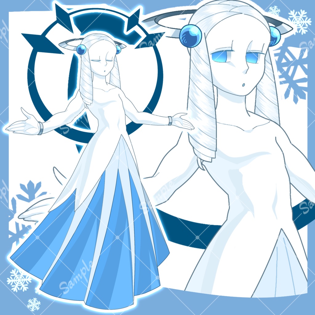 【1点限定】氷の精霊【表情5種】