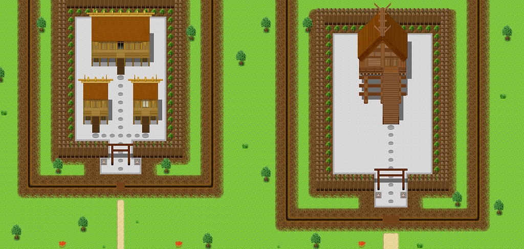 古代日本風タイルセット素材更新(縄文~古墳)(17.03.21)