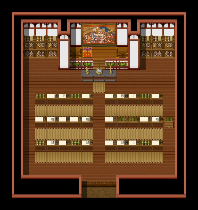 古代寺院風タイルセット素材(17.04.15)