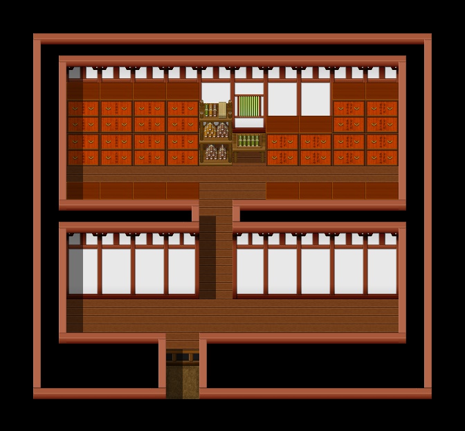 古代寺院風タイルセット素材(17.04.15)