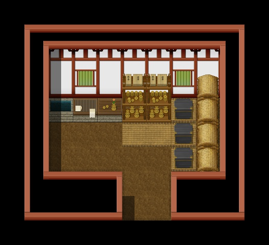 古代寺院風タイルセット素材(17.04.15)