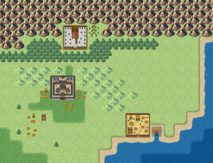 古代寺院風タイルセット素材(17.04.15)