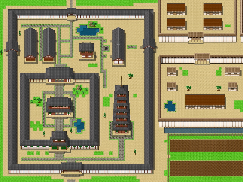 古代日本風タイルセット素材2(飛鳥~奈良)(17.11.12)