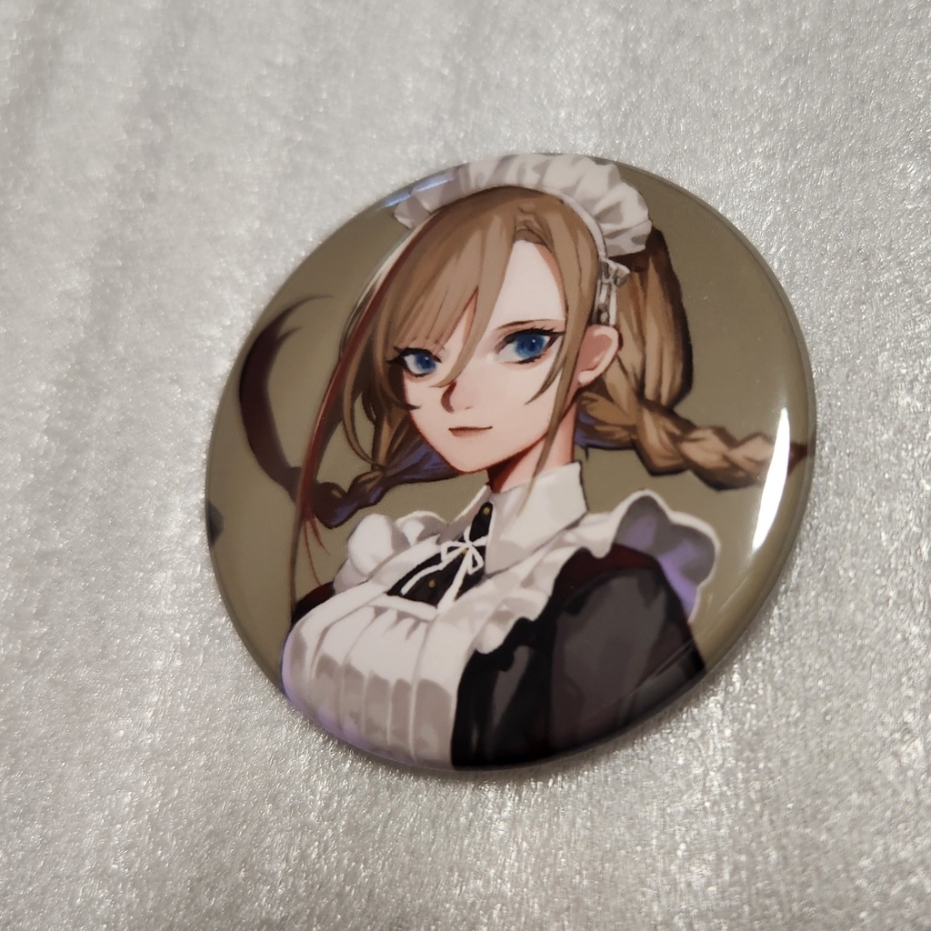 【非公式】来栖夏芽メイド缶バッジ