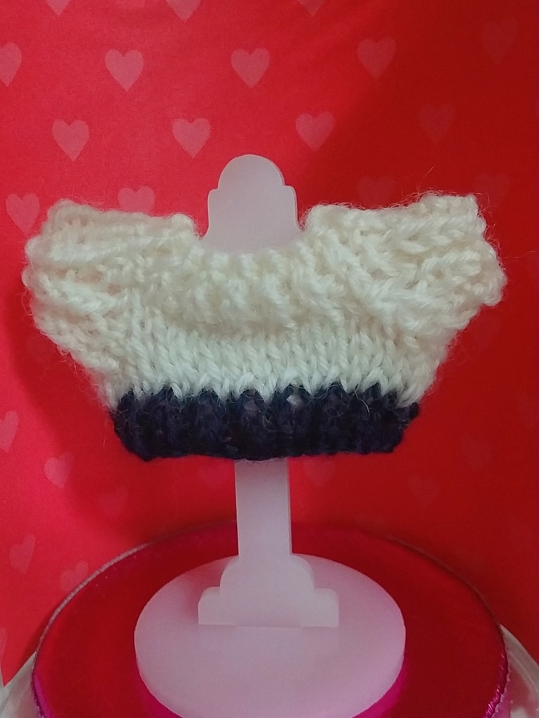 【ぬい服】バイカラーセーター(おまけ付) ※10cmぬい用