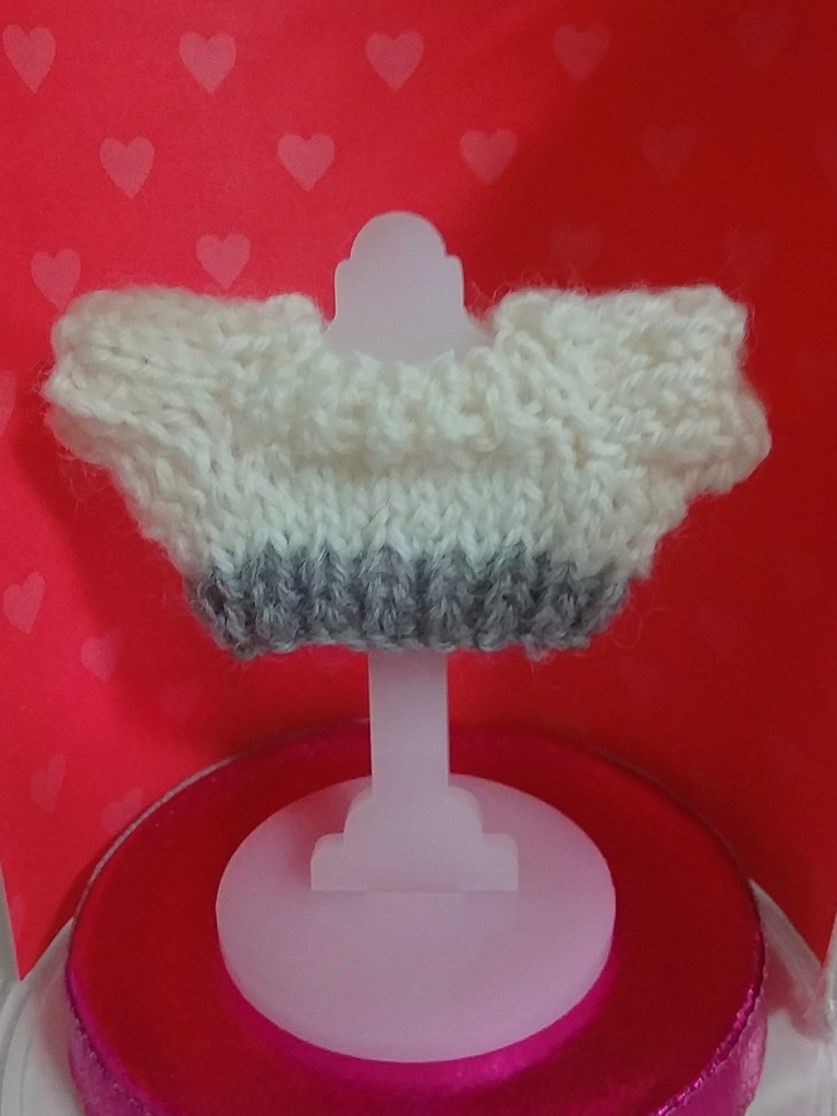 【ぬい服】バイカラーセーター(おまけ付) ※10cmぬい用