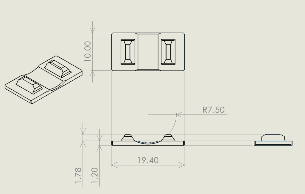 【Carbon8 Striker-9 向け】アウターバレル振れ取りスペーサー モデルデータ