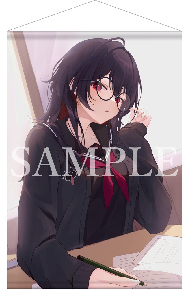 【C107】B2タペストリー「如月れん」【ダブルスエード】