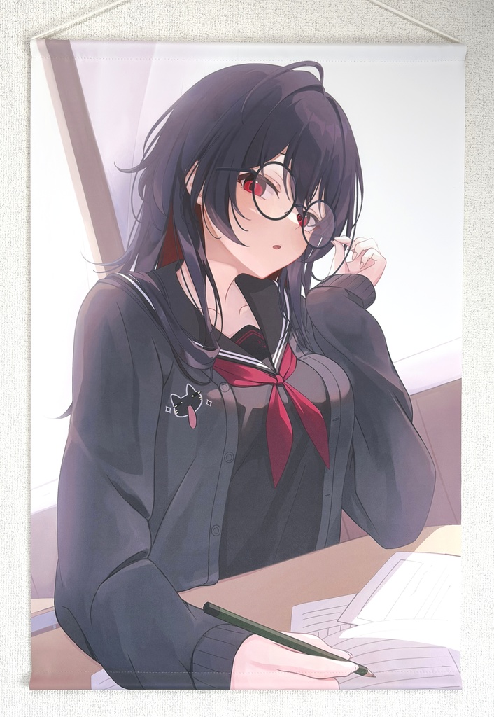 【C107】B2タペストリー「如月れん」【ダブルスエード】