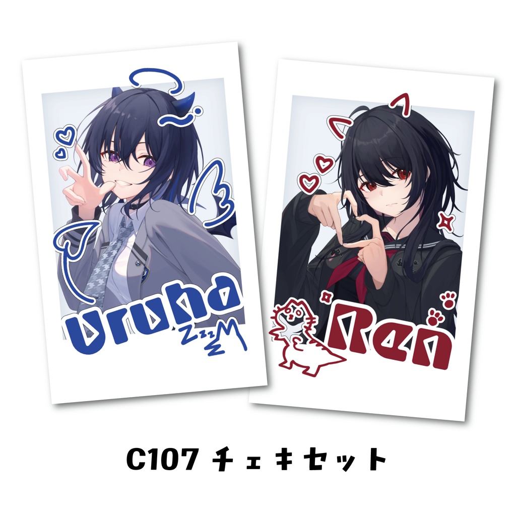 【C107】チェキセット「一ノ瀬うるは」「如月れん」