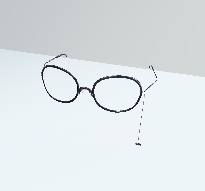 【Chalo想定】3Dモデル おさかなメガネ