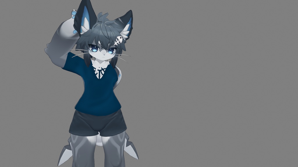 【シャロ対応 シャツ】AM:02-001_Simple Shirt【3Dモデル】