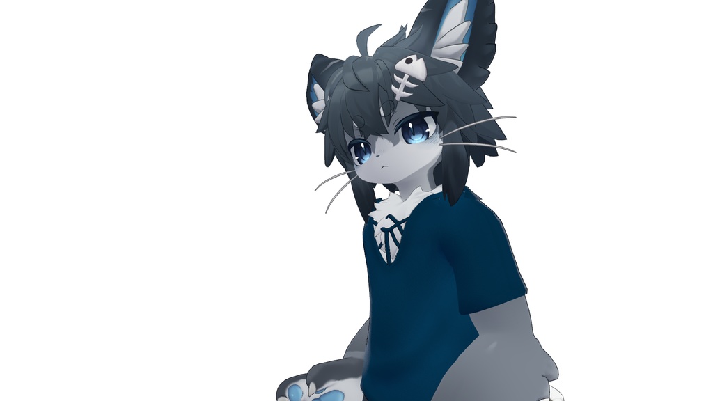 【シャロ対応 シャツ】AM:02-001_Simple Shirt【3Dモデル】