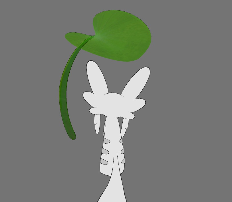 【VRChat ムルル想定】葉っぱの傘