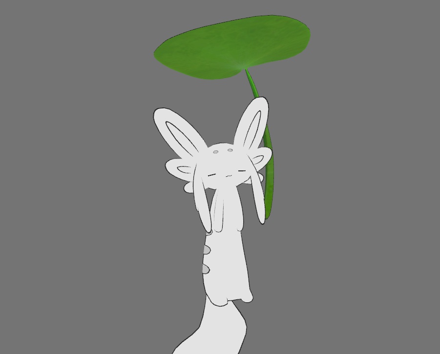 【VRChat ムルル想定】葉っぱの傘