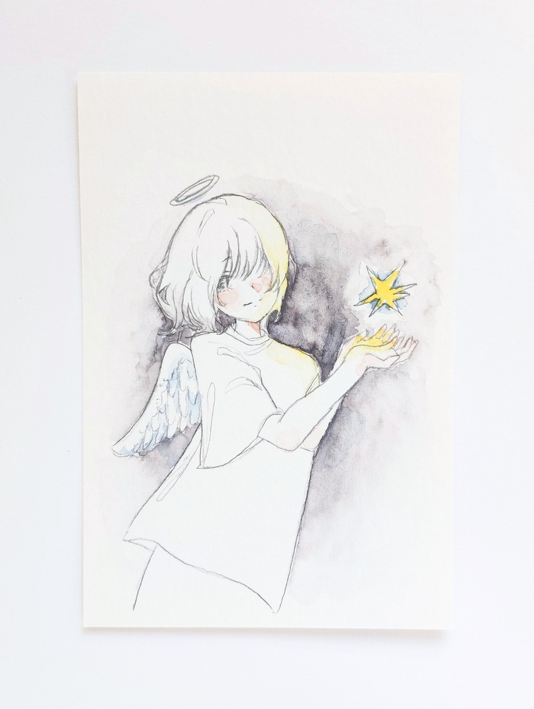 【原画】ねえ見て｜透明水彩