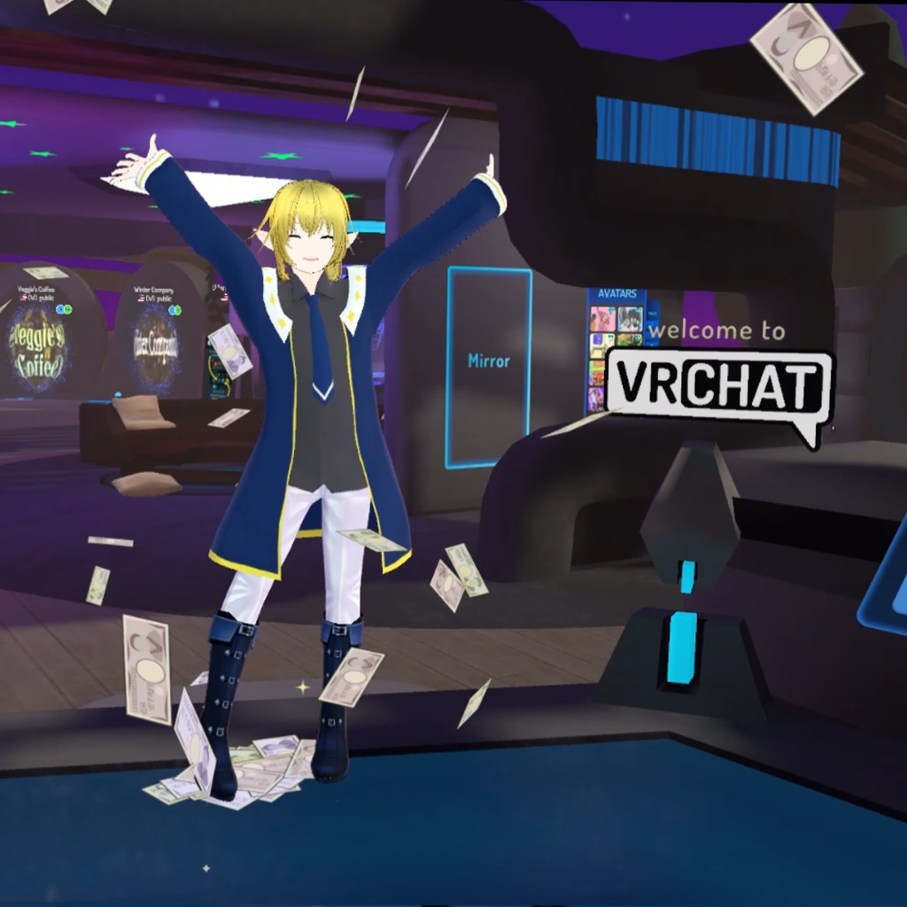 【パーティクル】金が降るパーティクル