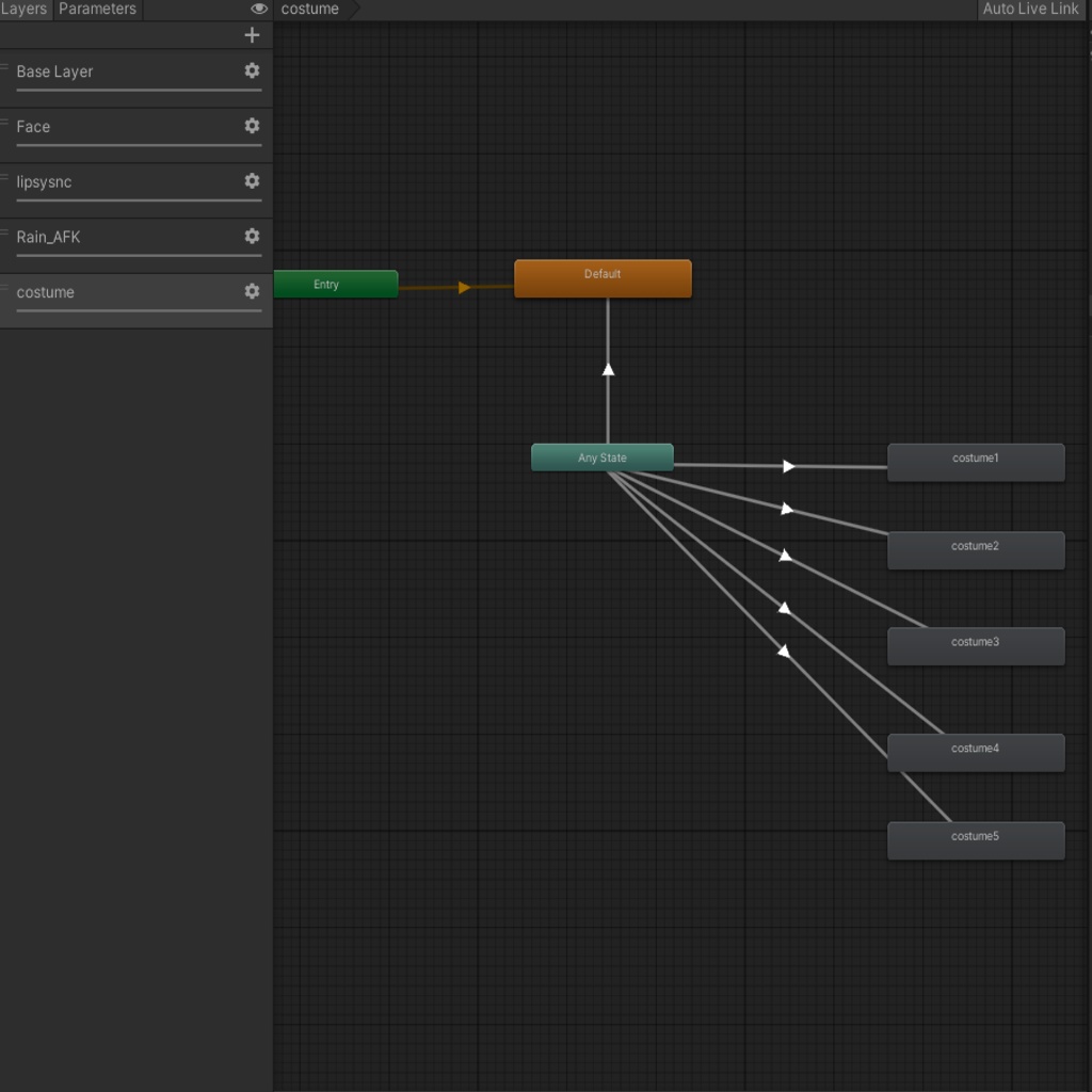 【無料】Expressions Menuから衣装を切りえるやつ(int型)