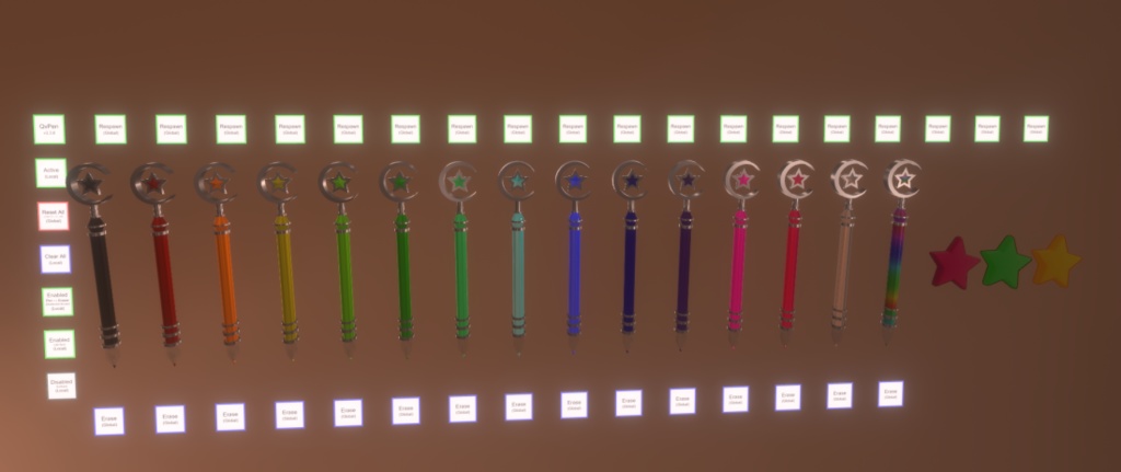 【QvPen差し替えモデル】星の杖ペン