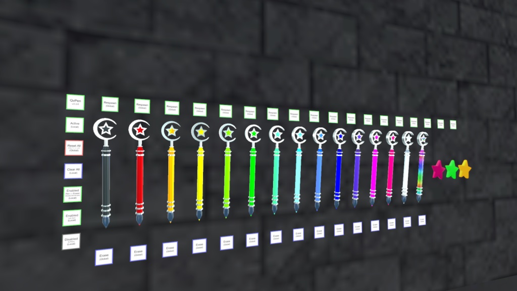 【QvPen差し替えモデル】星の杖ペン