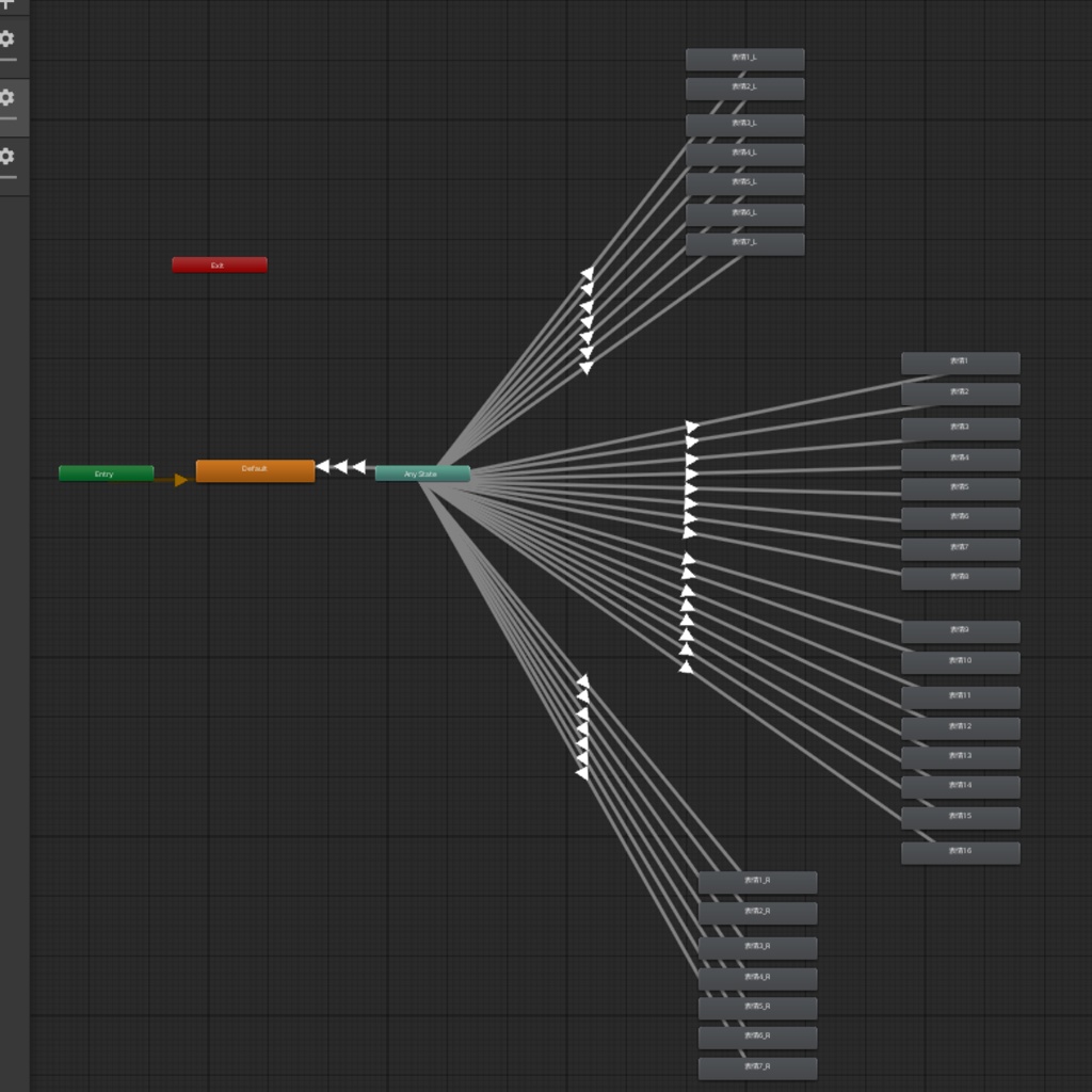 【無料】VRChatのメニューやハンドサインから表情を変えるやつ