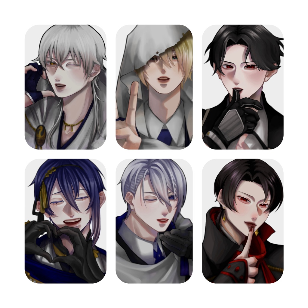 自撮り風イラストカード