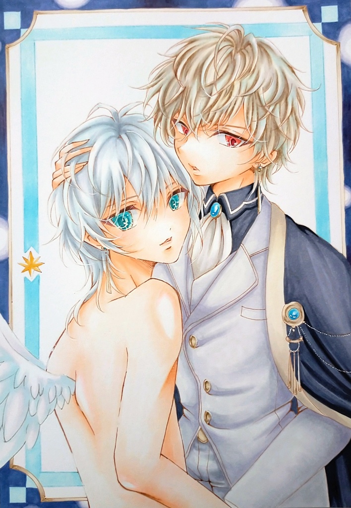 手描きイラスト*オリジナル*男の子*天使の少年