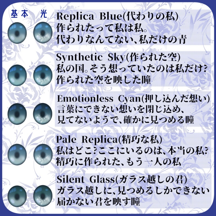 【VRoid向け】ちょっと不穏シリーズ04・瞳テクスチャセット