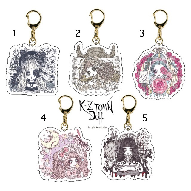 アクリルキーホルダー*森の中のドールハウス