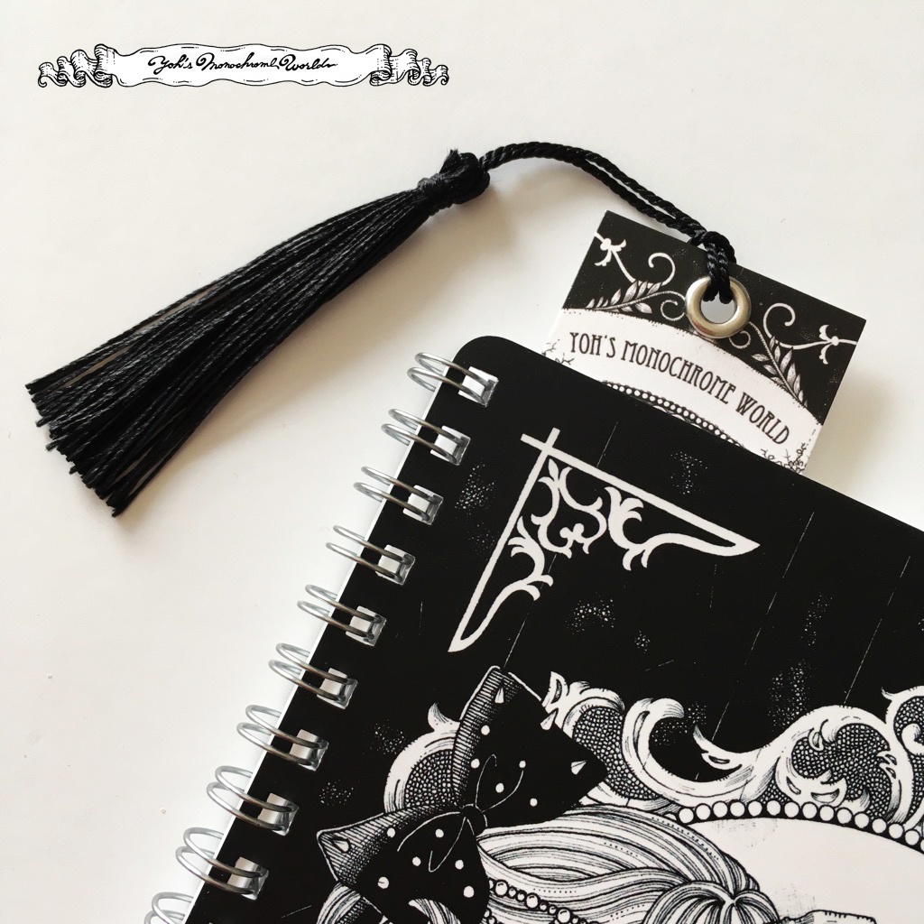 タッセルつき栞「CHROME」