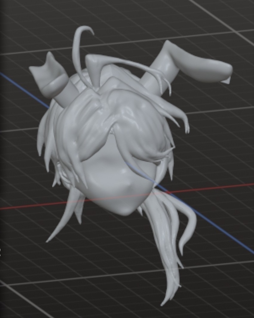 兎美ショーゴさん六分の一サイズドール髪パーツ