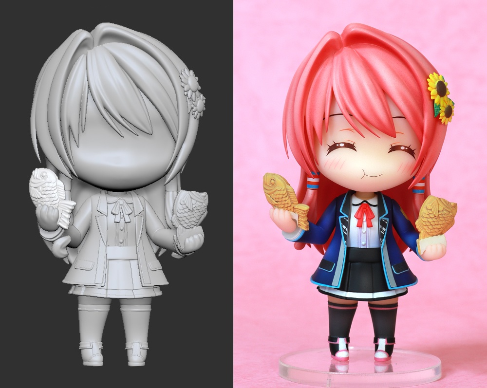 【DL版】ガレージキット 鮎川ひより デフォルメVer.(3Dプリンター用データダウンロード版) Ayukawa Hiyori garage kit (downloadable version for 3D printer)